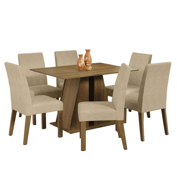 Juego de Comedor con Mesa y 6 Sillas Madesa Cheryl MIC