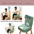 thumbnail image 2 of Toddler Booster Seat for Dining Double Straps Washable Portable Thick Chair Increasing Cushion, 2 of 9