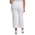 thumbnail image 2 of NYDJ womens  Plus Teresa Optic White Wide leg Jean, 26W, 2 of 3