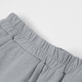 thumbnail image 4 of Cethrio Boys Cotton Shorts, Casual Relaxed Fit Elastic Waist Above the Knee Summer Shorts Gray Size 10-12, 4 of 5
