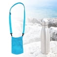thumbnail image 3 of Funda de malla para botella de agua, bolsa para botella de agua, portátil, ligera, portabotellas, bolsa para correr, ciclismo, acampar al aire libre, Azul, 3 of 6