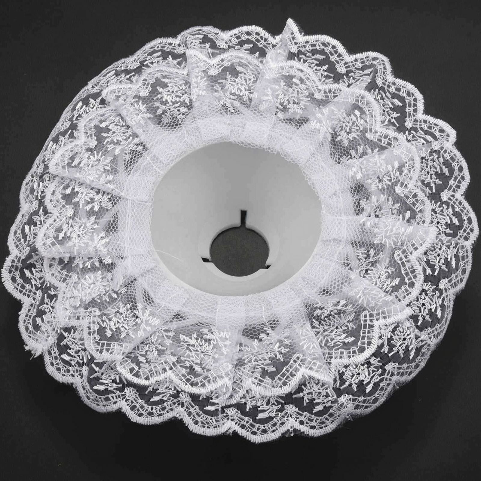 30Pcs Lace Bouquet Collar, DIY Bouquet Holder Wedding Bridal Bouquet Collar White Lace Decoration Bouquet Holder