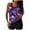#08Multicolor, variant on yoeyez Tropical Print Tankini for Women Two Piece Bathing Suits Summer Boho Swim Top with Buttom Tummy Control Modest Swimsuits Beachwear Multicolor,L