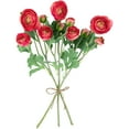 thumbnail image 4 of Northlight Real Touch™ Coral Pink Ranunculus Artificial Floral Sprays, Set of 6 - 21", 4 of 9