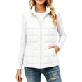 thumbnail image 4 of Casual Quilted Vest for Women Stand Collar Zip Front Regular Fit Spring Fall Vest, 4 of 8
