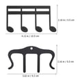 thumbnail image 2 of SOPOTUTU 2Pcs Multi Page View Sheet Music Holder Black Metal For Sheet Music, 2 of 7