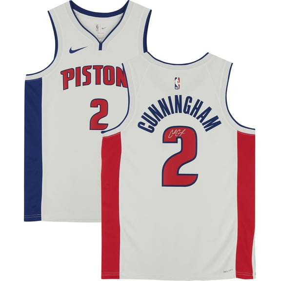 Cade Cunningham White Detroit Pistons Autographed Nike Association Edition Swingman Jersey