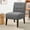 Gray, variant on Modern Accent Chair, Upholstered Armless Lounge Chair with Tufted Backrest, Makeup Vanity Side Chair with 4 Wood Legs, for Living Room, Bedroom, Orange