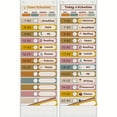 thumbnail image 3 of Boho-Chic 16 & 19 Pocket Chart for Classroom - Double-Sided Daily Schedule with Fun Designs, Encourages Visual Learning, Perfect School Decor Accent, White & Black, 1pc, 3 of 9