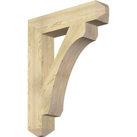 

Ekena Millwork 6 W x 30 D x 38 H Legacy Craftsman Rough Sawn Bracket Douglas Fir
