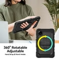thumbnail image 2 of For Xiaomi Redmi Pad SE 8.7 inch 2024, 360 Rotating Shockproof Cover with Stand, Screen Protector, Shoulder Strap, Black, 2 of 7