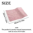 thumbnail image 2 of Cotton Kitchen Dish Cloths Super Soft Absorbent Waffle Weave Dish Rags Quick Drying Towels for Washing Dishes 11 x 16 inch Red, 2 of 3