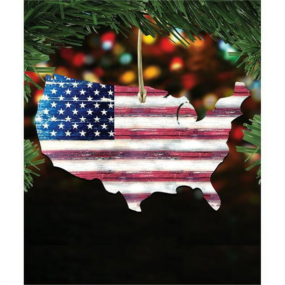 Designocracy Land of the Free Map Wooden Magnet Wall Decor