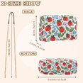 thumbnail image 4 of FORMRS Women Crossbody Purse with Chain Strap Vegan Leather Shoulder Handbag, Vibrant Strawberries, 4 of 7