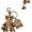 05# 1 PCS, variant on Halloween Spirit Boo Crew Ghost Keychain, Vintage Patchwork Ghost Key Chain, Gifts for Family & Halloween Enthusiasts