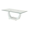 thumbnail image 2 of Furniture of America Navarre 3-Piece Glass Coffee Set with White Base, 2 of 20