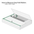 thumbnail image 2 of Boxes Fast BFM20161 Jumbo White Fold-Over Cardboard Mailers, 20 x 16 x 1 Inches, Easy Fold Mailers, Corrugated Die-Cut Shipping Boxes, Multi-Depth, Large White Mailing Boxes (Pack of 20), 2 of 3