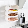 thumbnail image 3 of rejillas para platos Multi-capa Superposable vajilla de almacenamiento bandeja soporte para cocina organizador armario licencia ahorrar espacio - de 6 capas blanco 6 capas Magideal rejillas para platos, 3 of 7