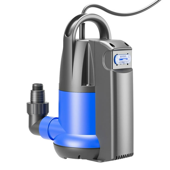 1 HP Automatic Submersible Water Pump, Portable Sump Pump with Integrated Float Switch 4000GPH Utility Pumps for Pool Tub Garden Pond Flooded Basement Draining