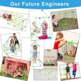 thumbnail image 7 of MMTX Kids Construction Fort Building Kit Building Construction Toys Build Your Own Den Kit Engineering Building Blocks DIY Assembly Toys Building Castles Tunnels Tent Rocket Tower Indoor & Outdoor, 7 of 7