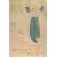 thumbnail image 2 of de Toulouse-Lautrec, Henri 13x18 White Modern Wood Framed Museum Art Print Titled - Elles (poster for 1896 exhibition at La Plume), 2 of 4