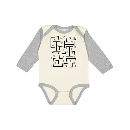

Inktastic Dark Steel Pattern Gift Baby Boy or Baby Girl Long Sleeve Bodysuit