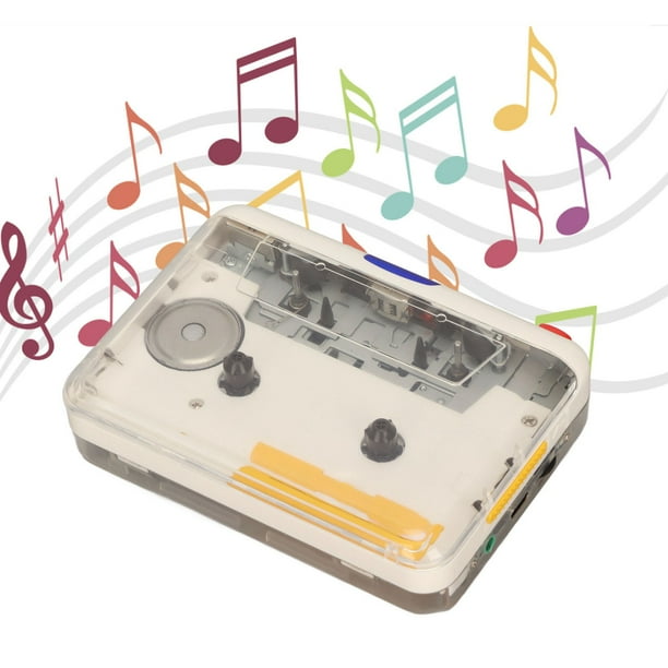 Cinta USB al Convertidor mp3, enchufar y reproducir la salida de sonido de cassette de cassette recargable de abs recargable con software para altavoces para pcs