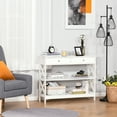 thumbnail image 2 of HOMCOM Table Console avec Étagères Tiroirs pour Salon Entrée Chambre, 2 of 10
