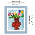 thumbnail image 5 of Americanflat Kids Art Frame 10x12.5 inches with 8.5x11 inches Mat - Composite Wood And Glass - Holds 100 Artworks - Baby blue, 5 of 7