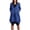 Blue, variant on Women's Zip Up Oversized Hoodies Long Sleeve Loose Hooded Sweatshirt Fleece Jacket Lightweight Fall Coats With Pockets
