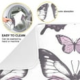 thumbnail image 2 of Purple Butterflies Dish Drying Mat Dish Drainer Rack Mats Water Absorbent Non-Slip Easy Clean Heat Resistant for Kitchen Counter, 2 of 8