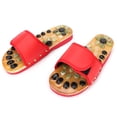 thumbnail image 2 of Zapatillas masajeadoras de pies, zapatos de masaje con suela dura y adoquines (rojo 39), 2 of 8