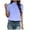 Blue, variant on Womens T-Shirts Summer Tops for Women Fashion Solid Temperament Casual Loose Short Sleeve T Shirt Top