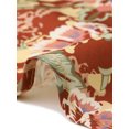 thumbnail image 6 of DARING DIVA Women's Plus Size Elegant Boho Floral Notch V Neck A Line Dress 4X Rust Red, 6 of 6