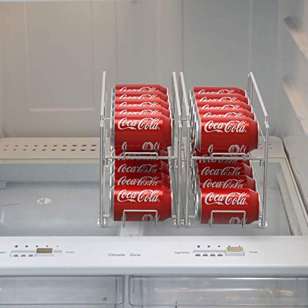 2 Pack - Simple Houseware Stackable Beverage Soda Can Dispenser Organizer  Rack, Bronze - Walmart.com