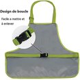thumbnail image 4 of Delantal de jardinería para mujer Delantal de jardinero con 8 bolsillos Delantal de trabajo Oxford Delantal protector 58 * 90 cm (estilo verde B), 4 of 4