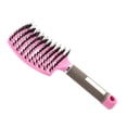 thumbnail image 1 of Guardurnaity Cepillo de pelo masaje del cuero cabelludo mango de goma cepillo de pelo herramienta de peinado de peluquería portátil Cuidado del cabello Rosado cerdas, 1 of 6