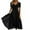 Black, variant on Uaswgudfs 2025 Women's Elegant V-Neck Short Sleeve Dress​ - Lace Detailing & A-Line Skirt for Summer Events Green 2XL