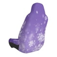 thumbnail image 2 of Balery Snowfall Sky White Purple Funda de Asiento para Auto con Diseño - Cubierta Frontal Suave y Transpirable con Protector Antideslizante- 1 Unidad, 2 of 5