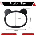 thumbnail image 2 of Baby Car Mirror, HD Shatterproof Seat Cute Bear Shape Rear Facing Accessory for Observe the Move, Universal Most Vehicle Headrests (Black) -, 2 of 6