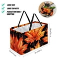 thumbnail image 2 of Maple leaves Large Foldable Oxford Cloth Shopping Bag Laundry Basket Grocery Baskets, 2 of 7