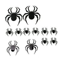 12 Pcs Spider Stickers Large Decals Wall PVC Halloween Atmosphere Decorations