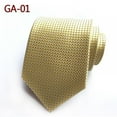 thumbnail image 3 of Silk Plaid Ties Men Stropdassen Wedding Cravate Pour Homme Jacquard Woven Necktie Party Business Formal, 3 of 7