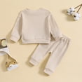 thumbnail image 4 of FAIWAD Boys Girls 2 Pieces Sweat Suit Long Sleeve Pullover Tops and Jogger Pants Kids Casual Comfy Trachsuit, 4 of 5