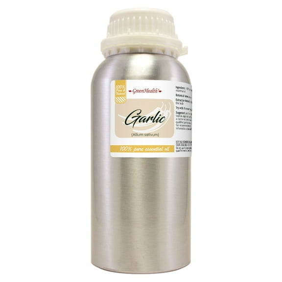 Garlic Essential Oil - 16 fl oz - Aluminum Bottle w/ Locking Cap - GreenHealth