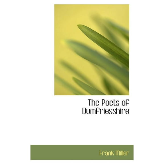 The Poets of Dumfriesshire (Hardcover)