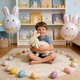 thumbnail image 6 of JGJJUGN Easter Bunny Plush Toy, Bunny Doll, Soft Plush Pillow, Decorative Stuffed Animal, Festive Home Decor, Cozy Cuddly Gift for Celebrations and Holidays, 6 of 6