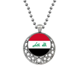 thumbnail image 1 of El Iraq national flag Asia país Collares Colgante Retro Moon Stars Jewelry Unbranded M, 1 of 3