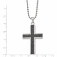 thumbnail image 4 of Stainless Steel Polished Black Rhodium Diamond Cross Necklace Made In China -Jewelry By Sweet Pea, 4 of 8