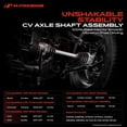 thumbnail image 2 of A-Premium CV Axle Shaft Assembly Compatible with Buick Enclave 2008-2017 Chevrolet Traverse GMC Acadia Saturn Outlook Front Side 2-PC Set, 2 of 10